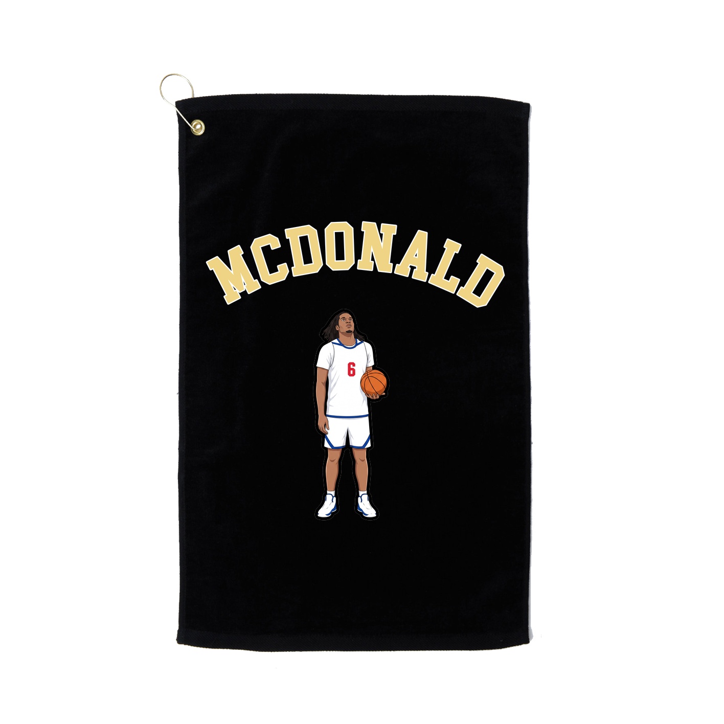 Golf Towel — Shirsey Arch in Black