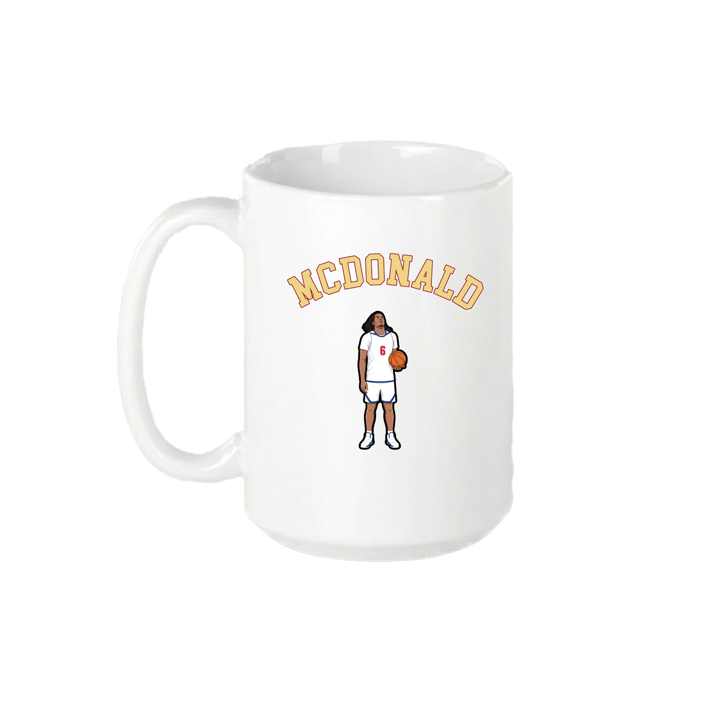15oz Coffee Mug — Shirsey Arch in White