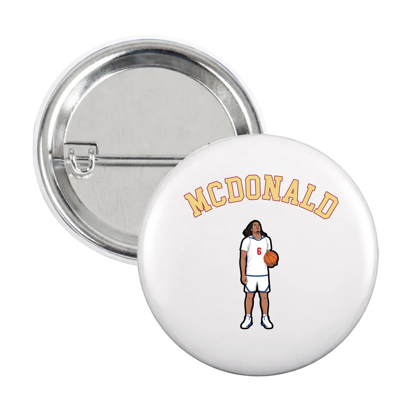 Game Day Button — Shirsey Arch in White