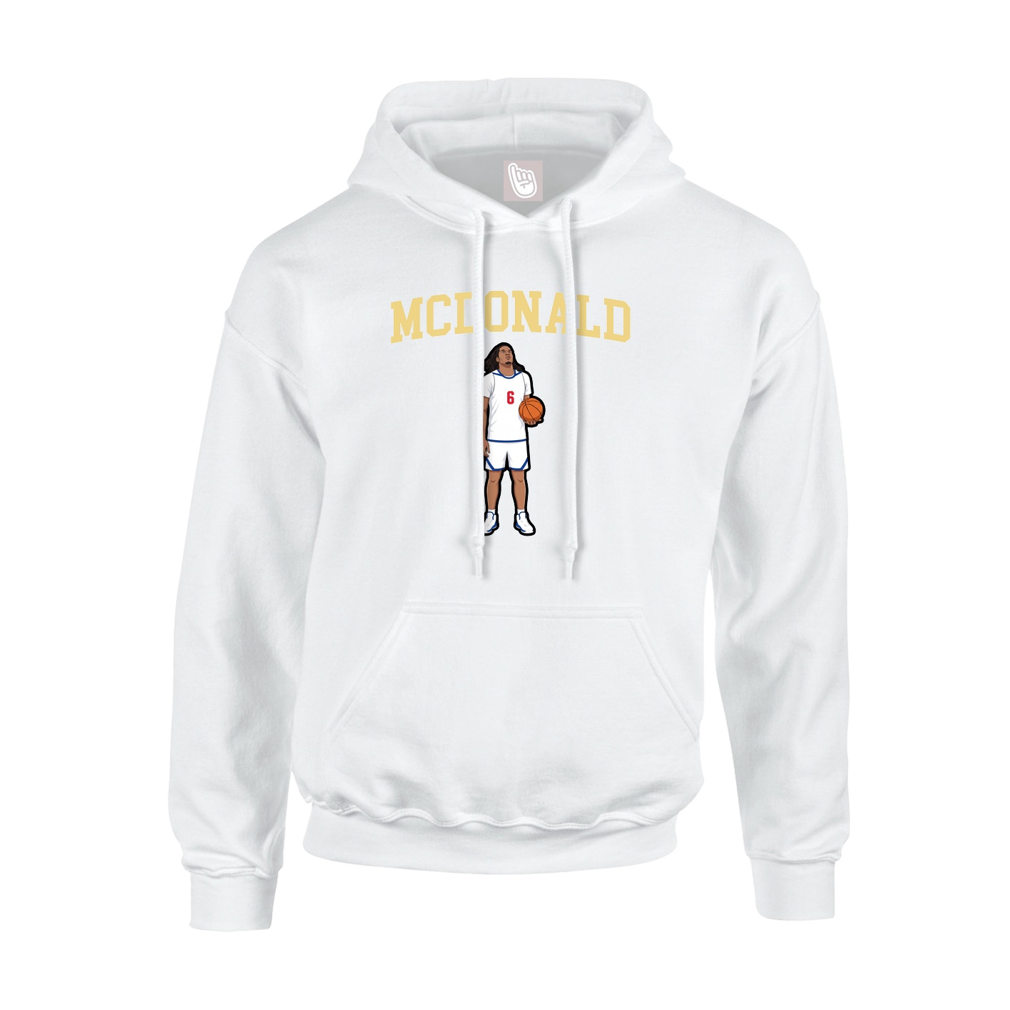 Hoodie — Shirsey in White