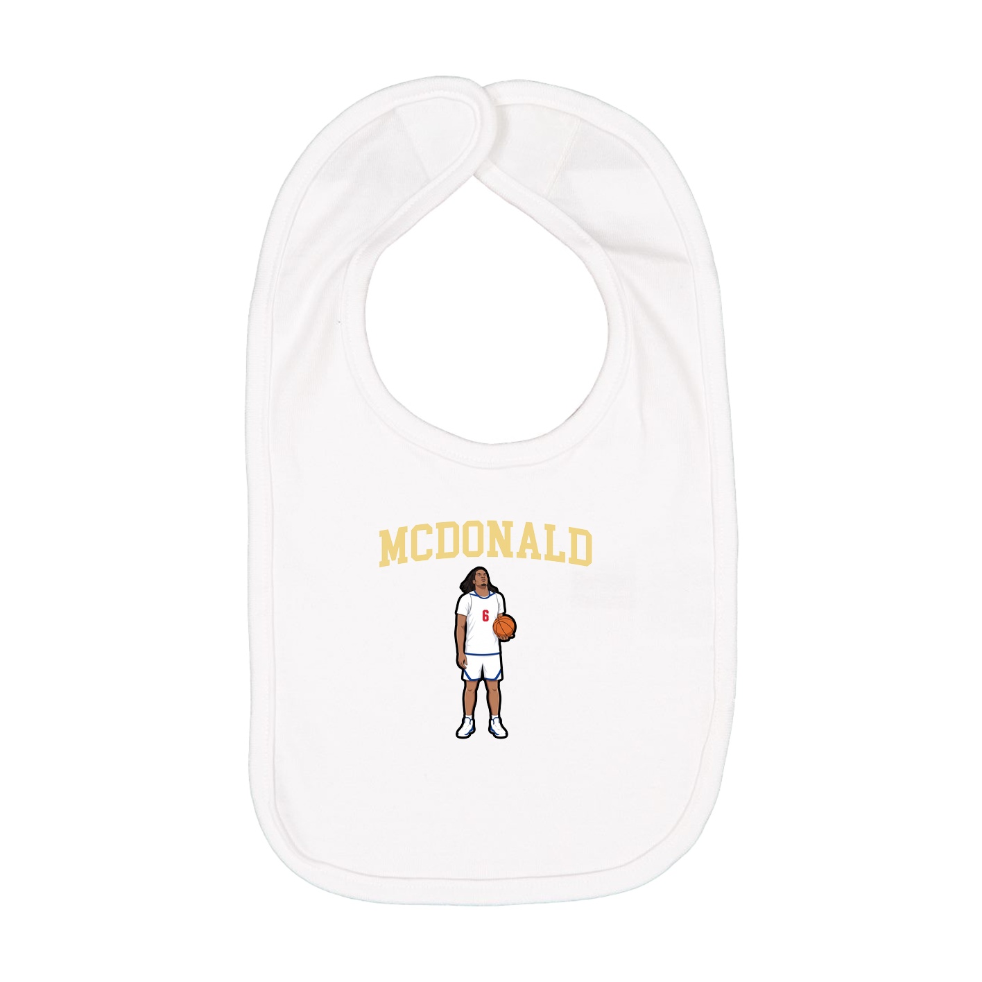 Infant Bib — Shirsey in White