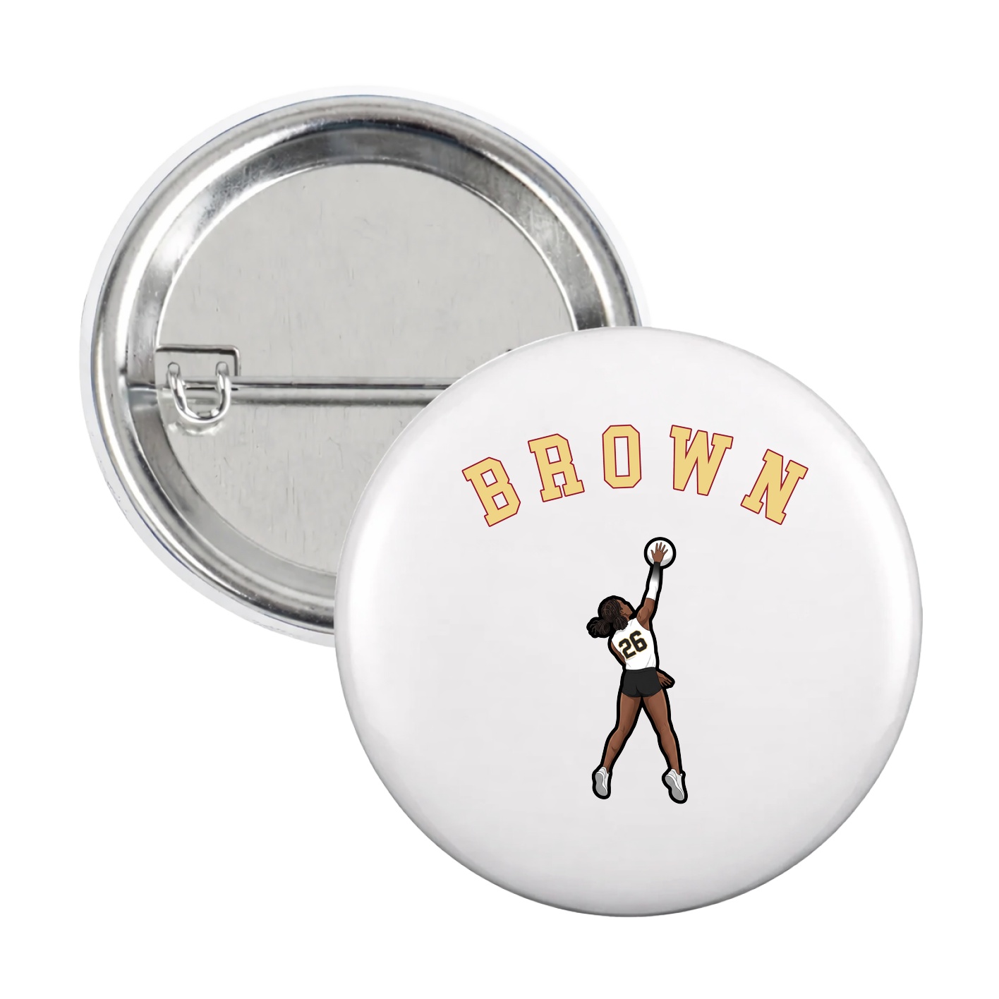 Game Day Button — Shirsey Arch in White