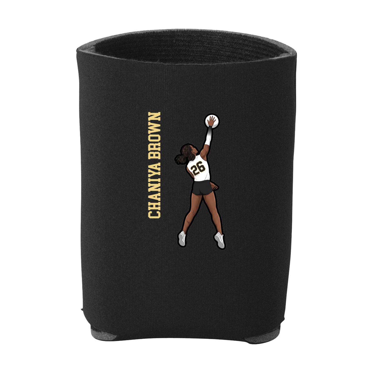 Can Holder — Name Vertical in Black
