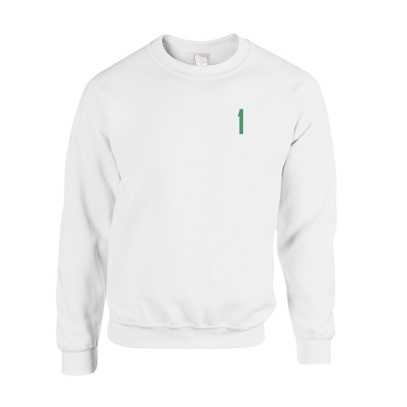 Fleece Crew — Front Shirsy in White