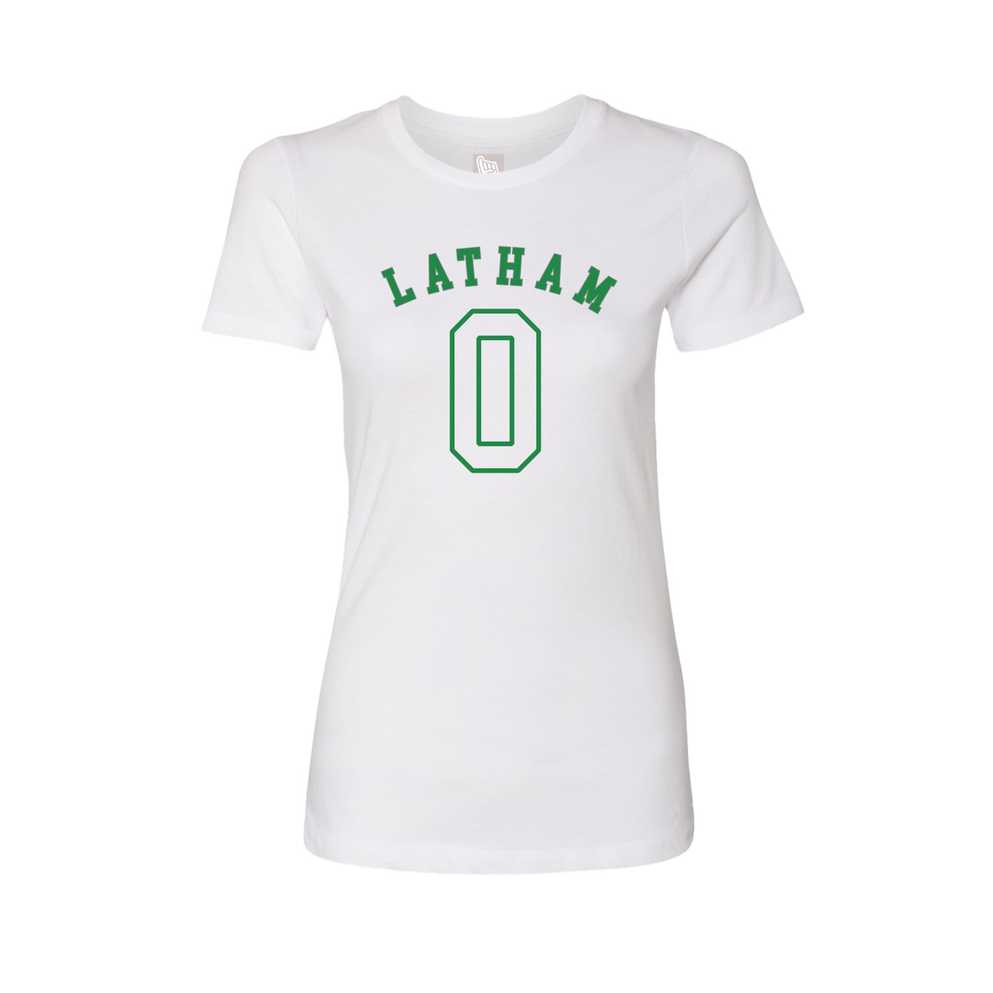Fitted Women's Tee — Shirsey Arch in White