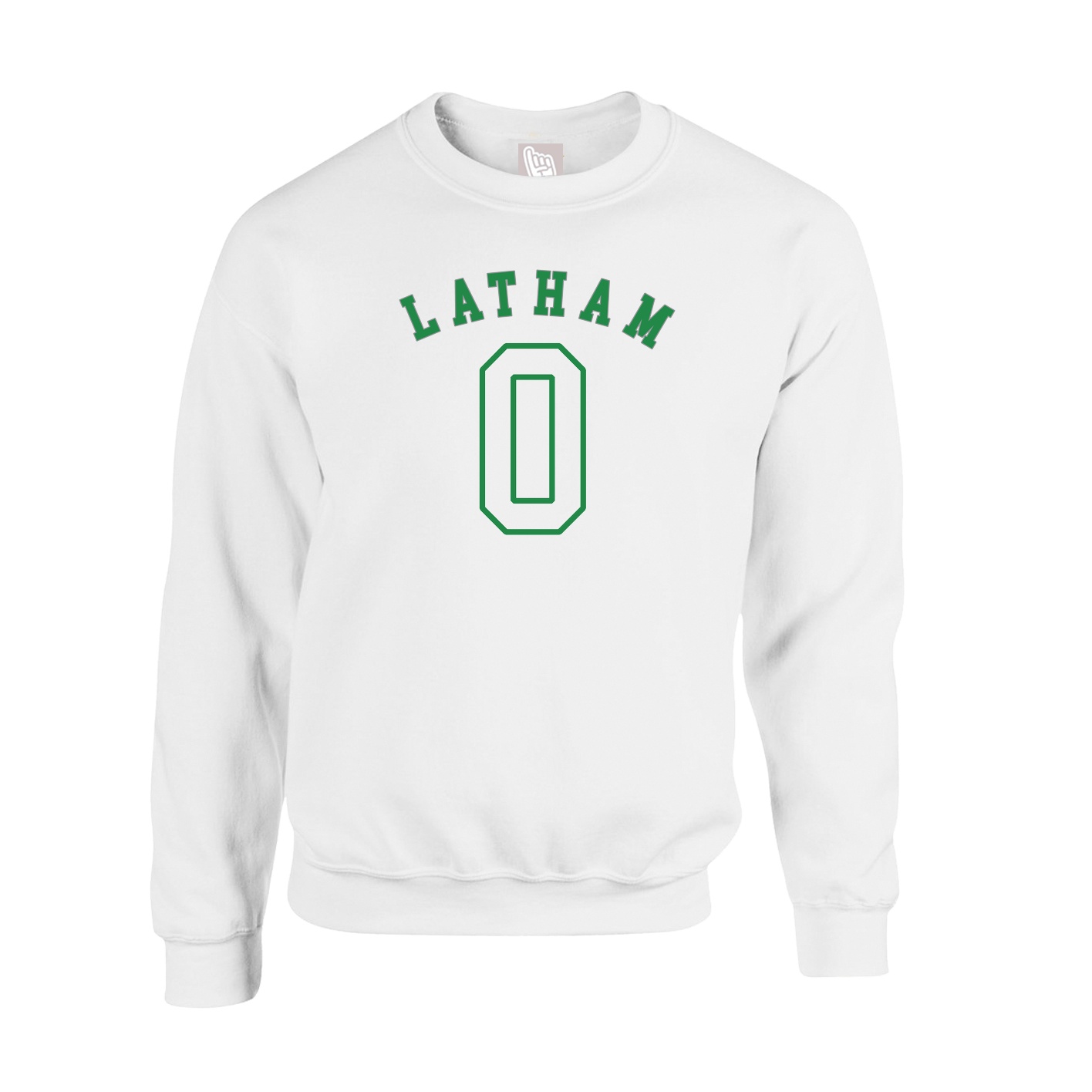 Fleece Crew — Shirsey Arch in White