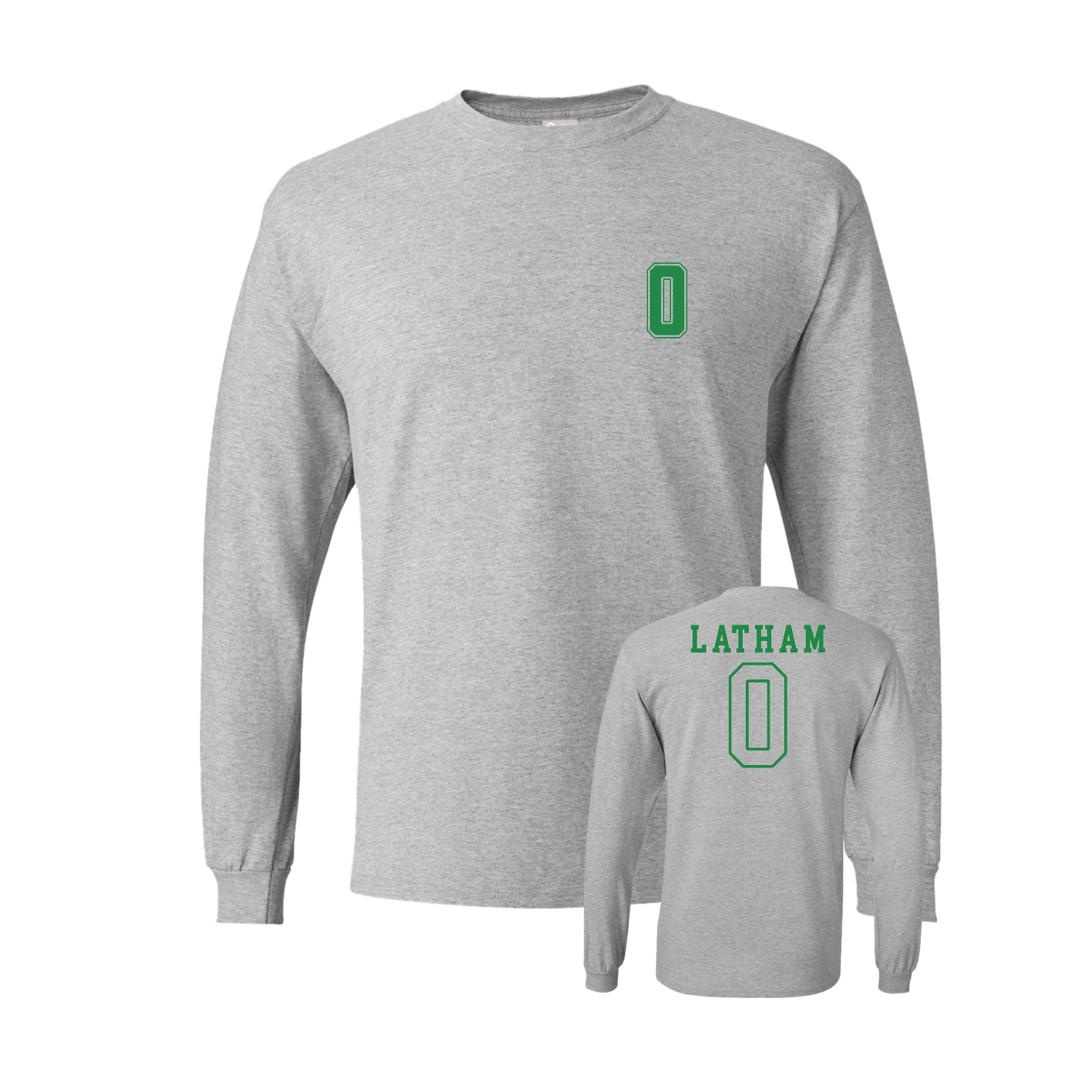 Long Sleeve Tee — Chest Back in Grey