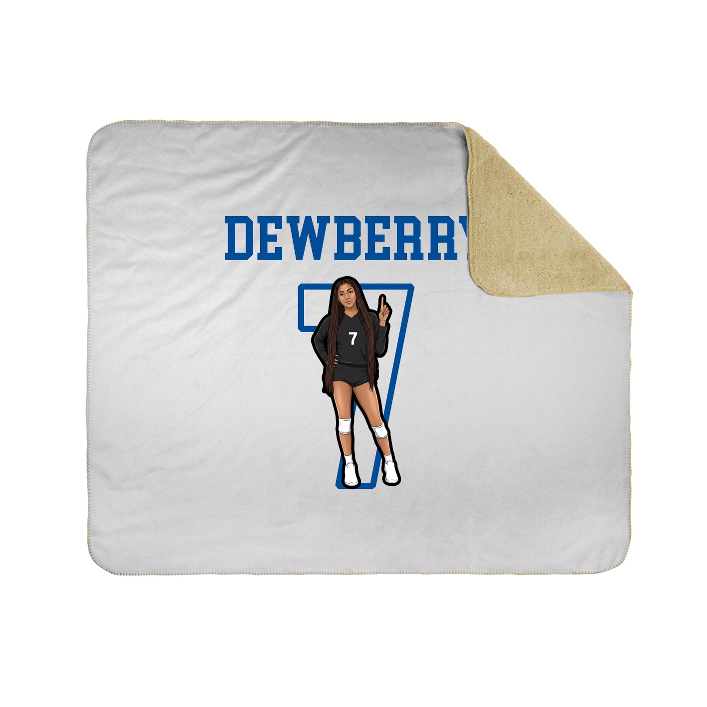 Throw Blanket — Shirsey in White