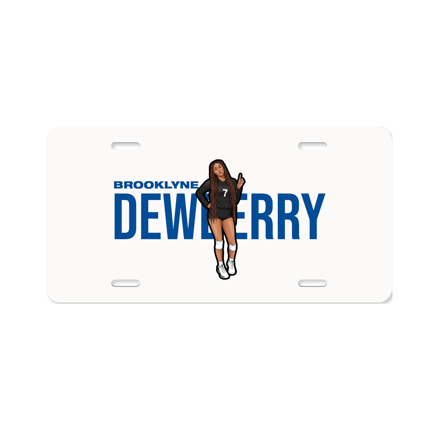 License Plate — Player Name in Classic