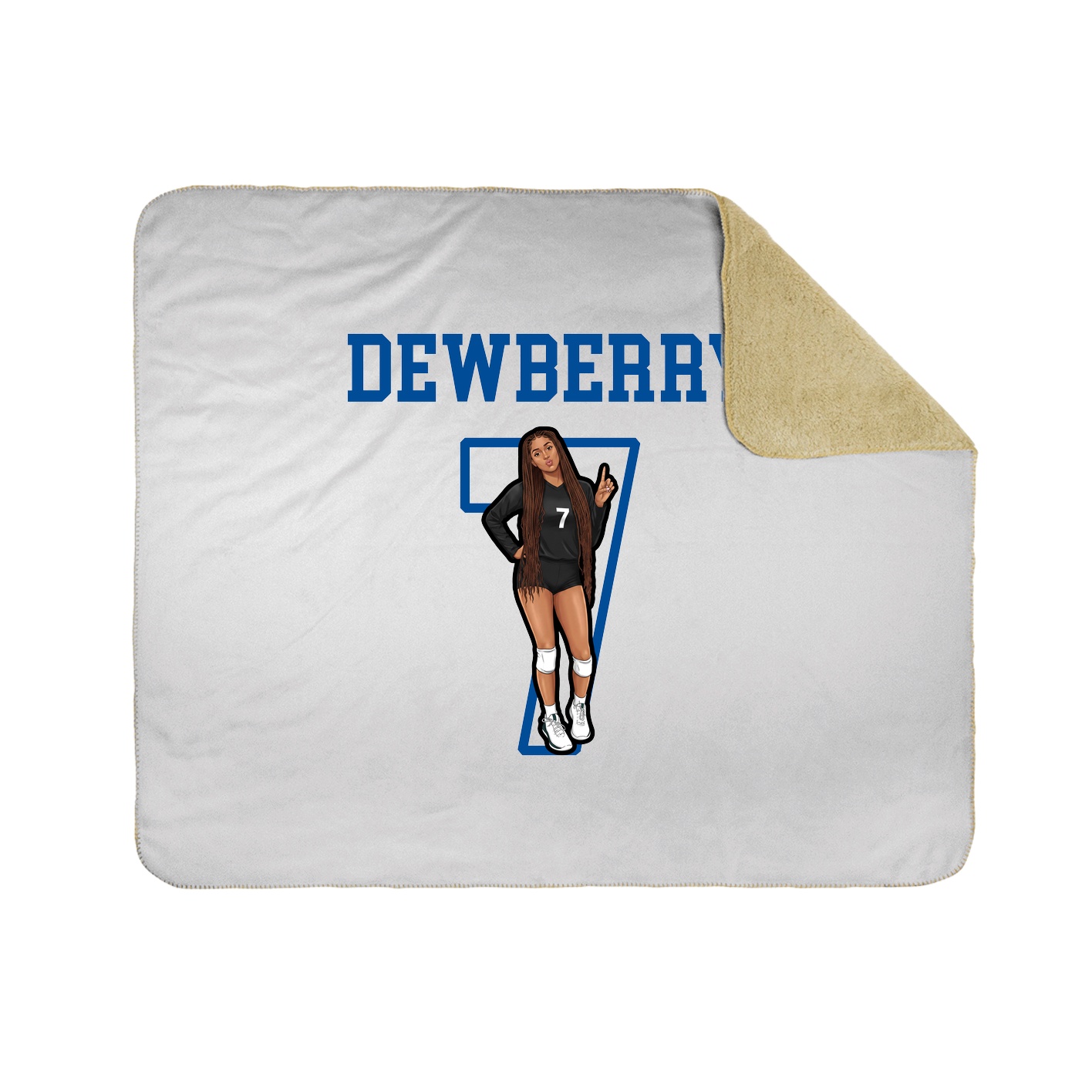 Throw Blanket — Shirsey in White