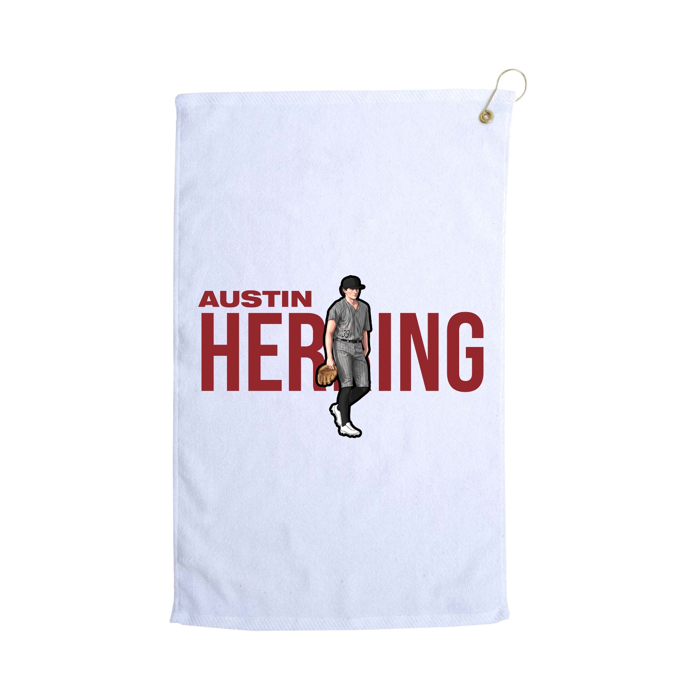 Golf Towel — Player Name in White