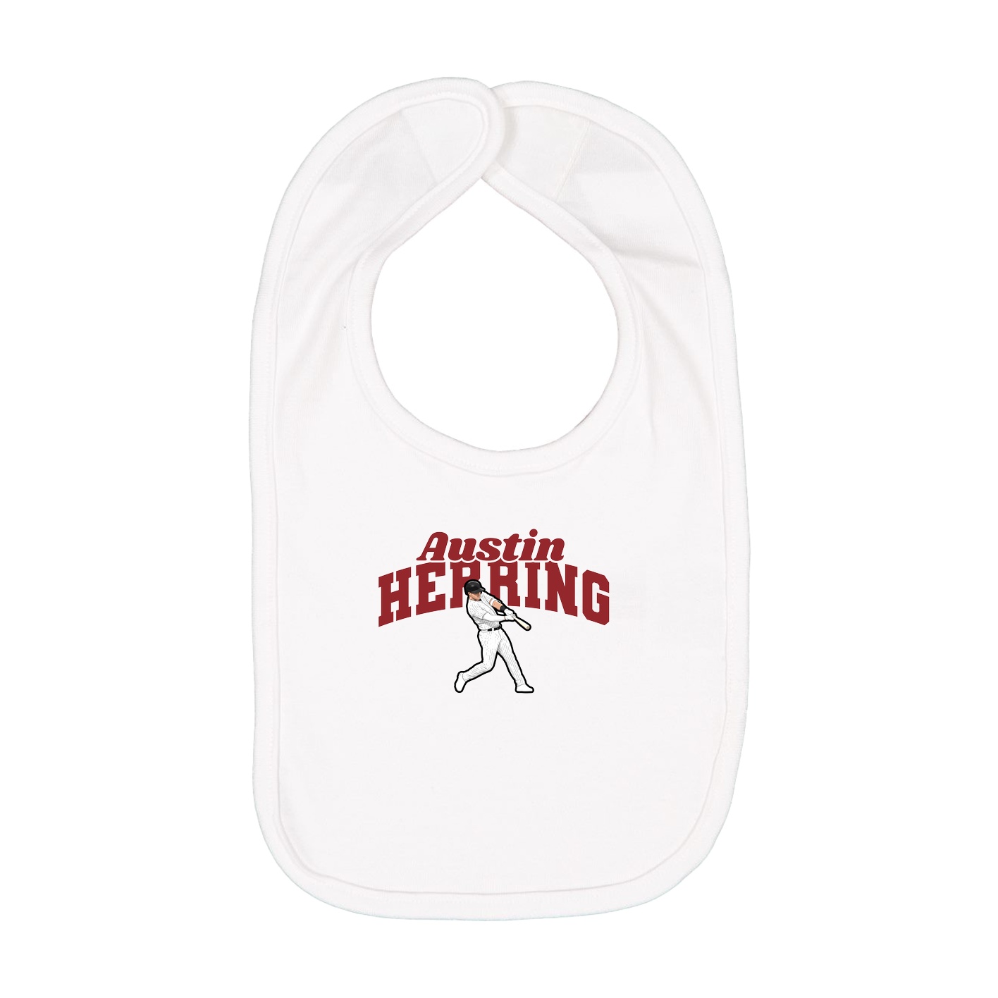 Infant Bib — Signature Arch in White