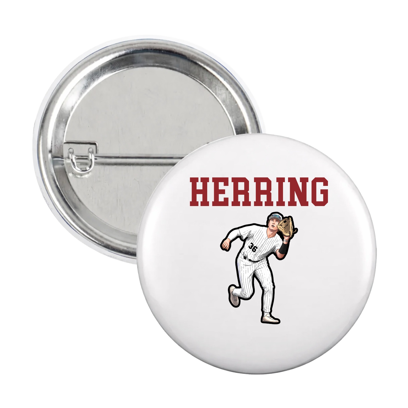 Game Day Button — Shirsey in White
