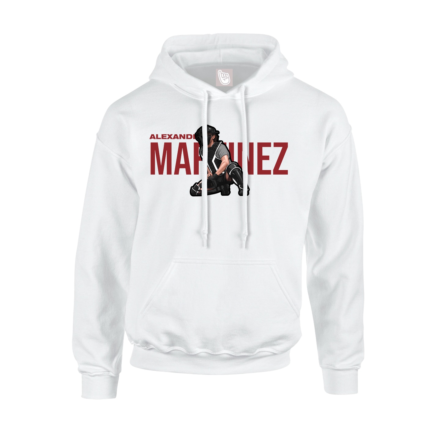 Youth Hoodie — Player Name in White
