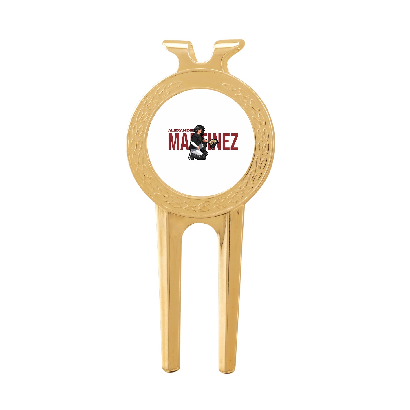 Divot Tool with Ball Marker — Player Name in Classic