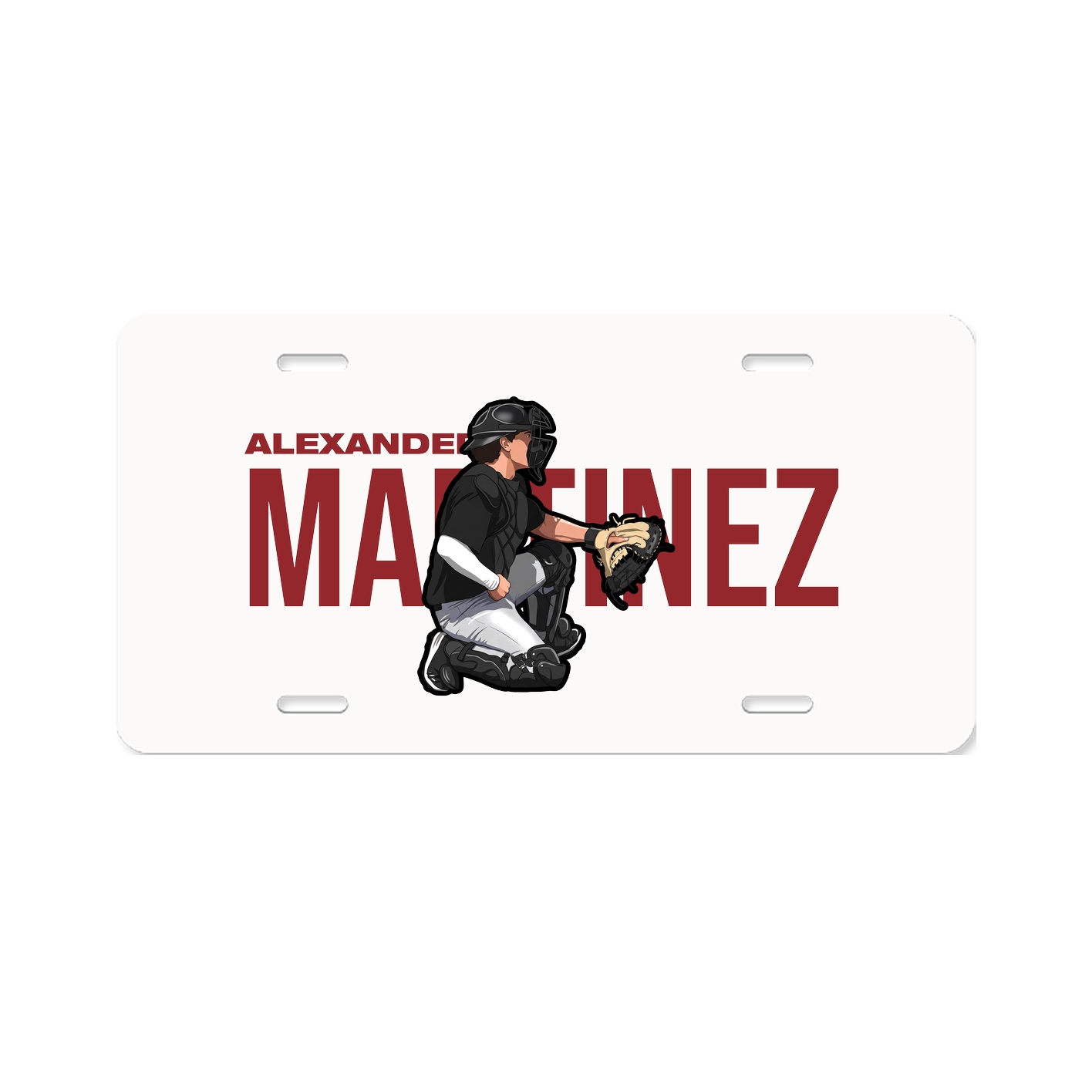 License Plate — Player Name in Classic