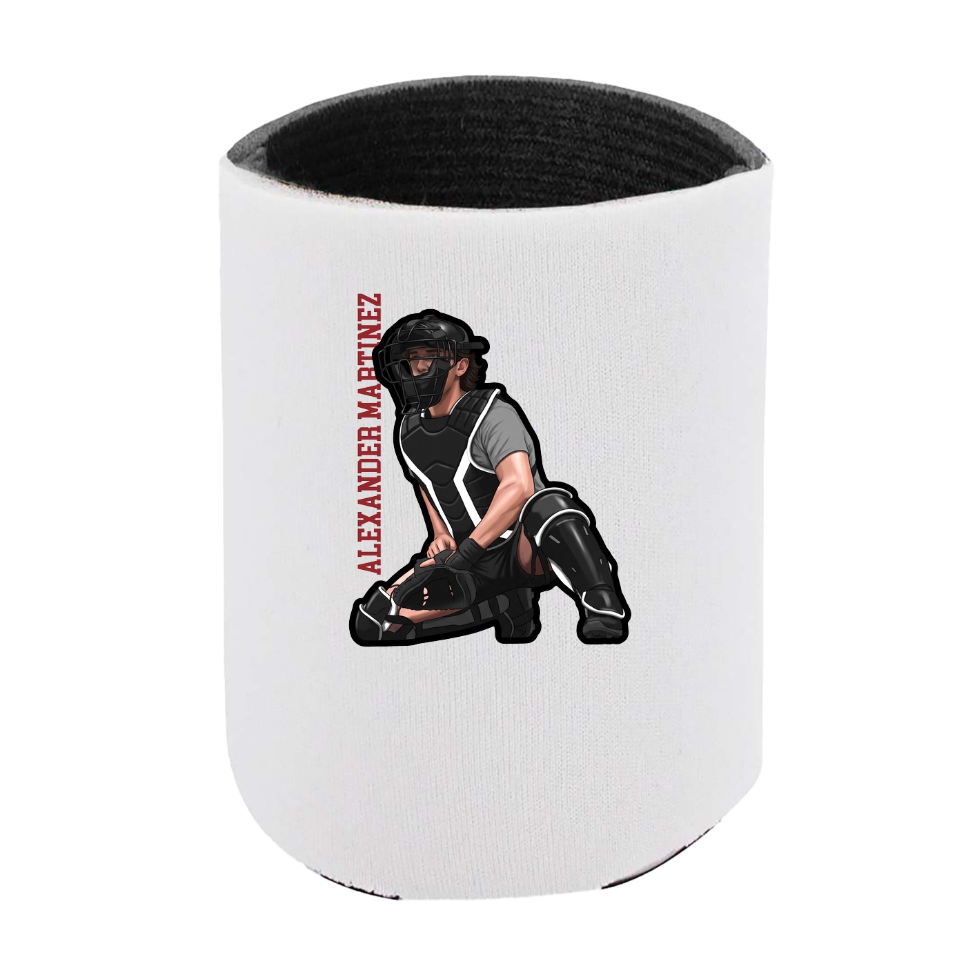 Can Holder — Name Vertical in White