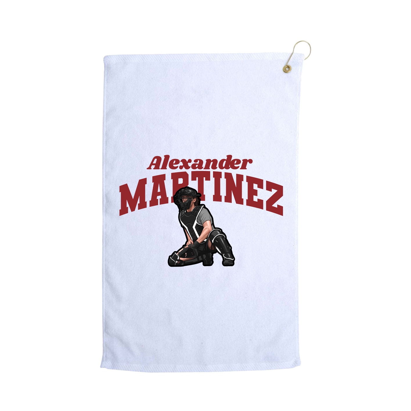 Golf Towel — Signature Arch in White