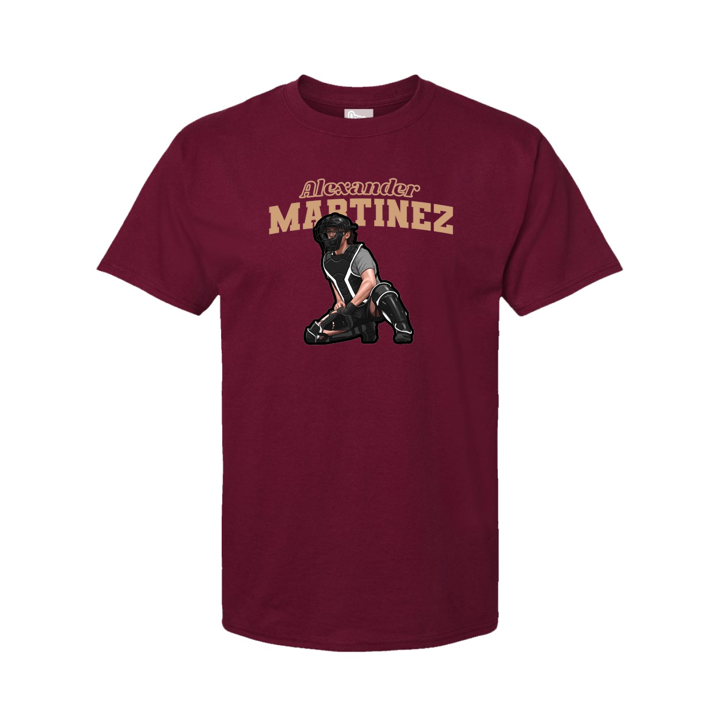 Youth Tee — Name Arch in Cardinal