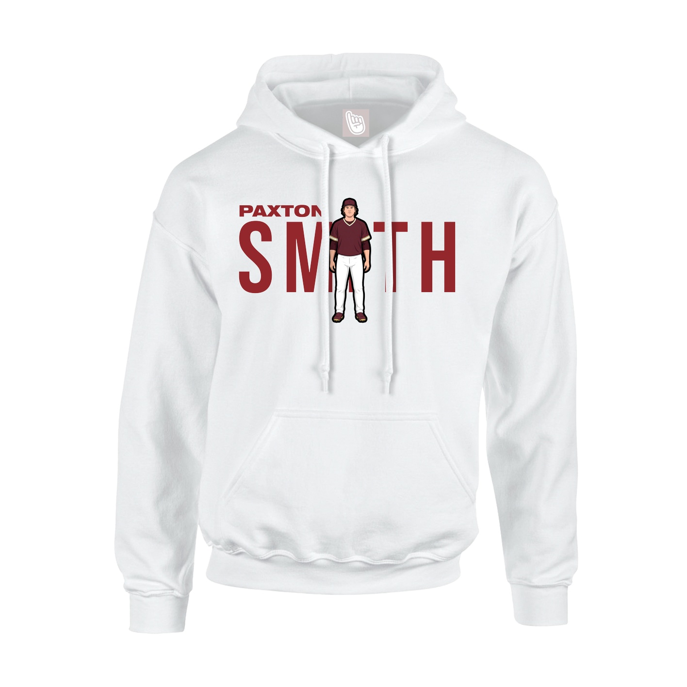 Youth Hoodie — Player Name in White