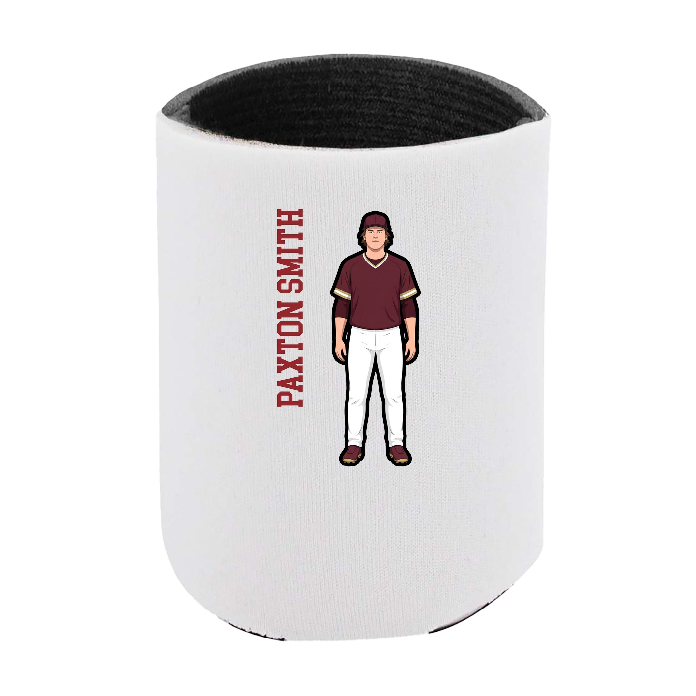 Can Holder — Name Vertical in White