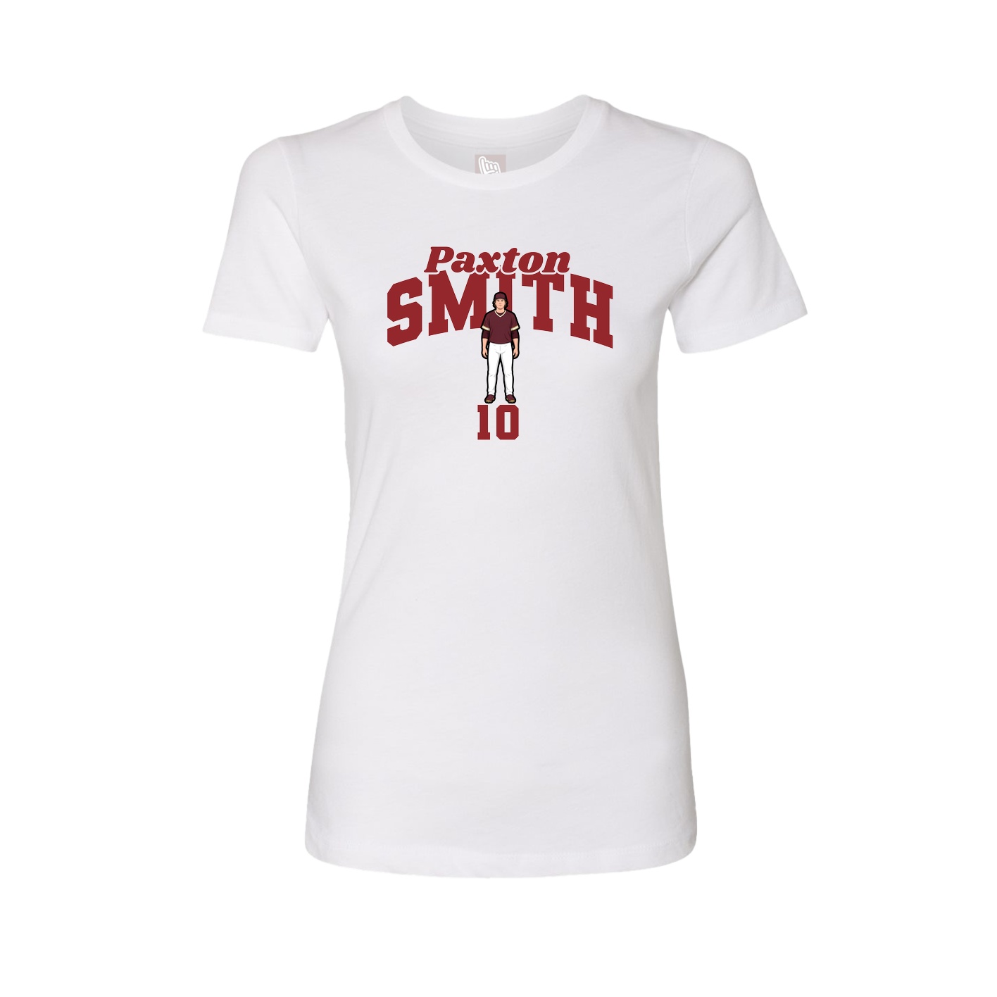Womens Tee — Signature Arch in White