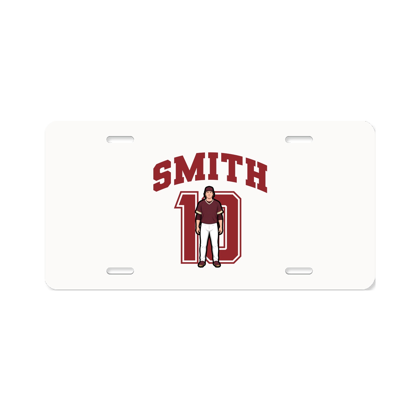 License Plate — Number in Classic