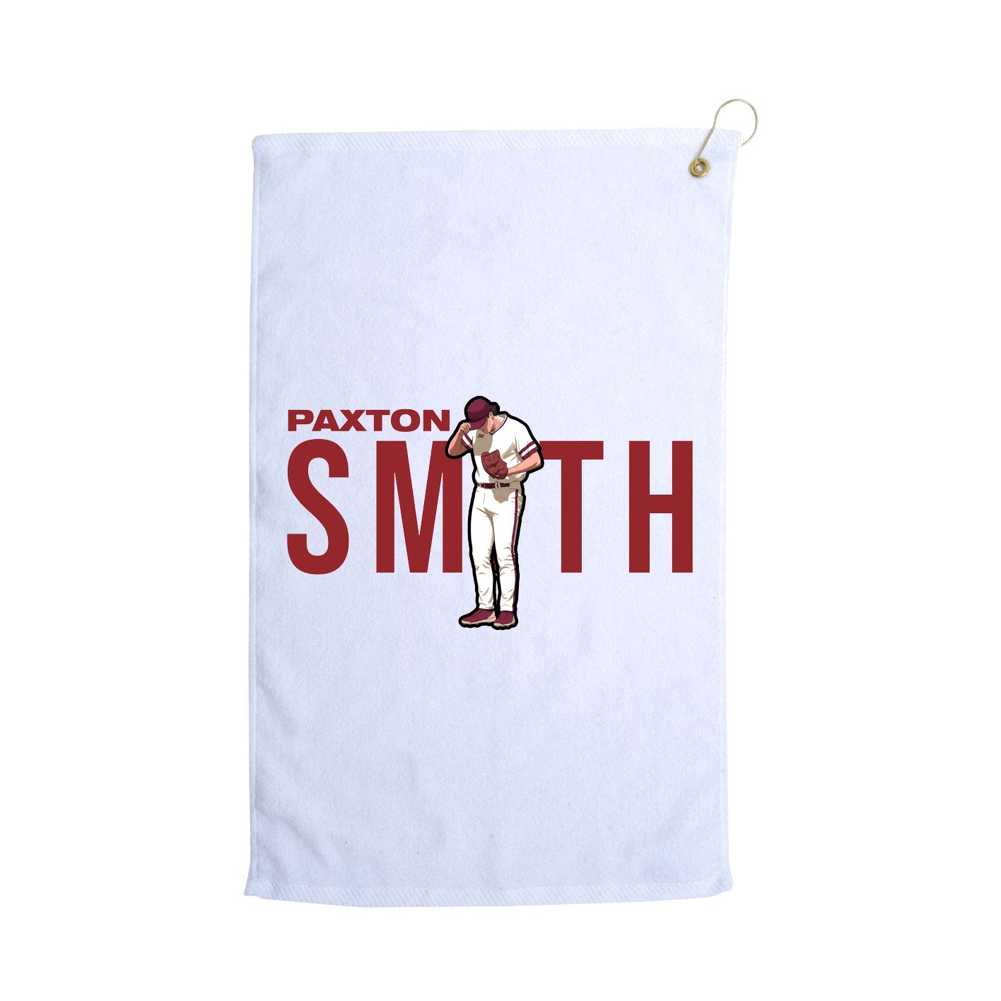 Golf Towel — Player Name in White