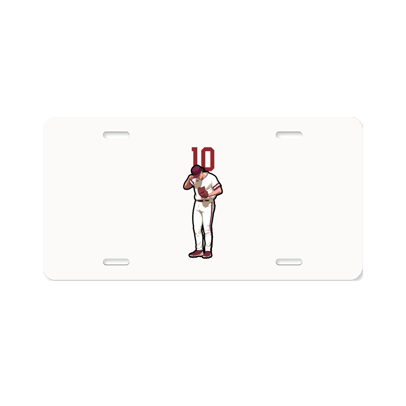 License Plate — Number Top in Classic