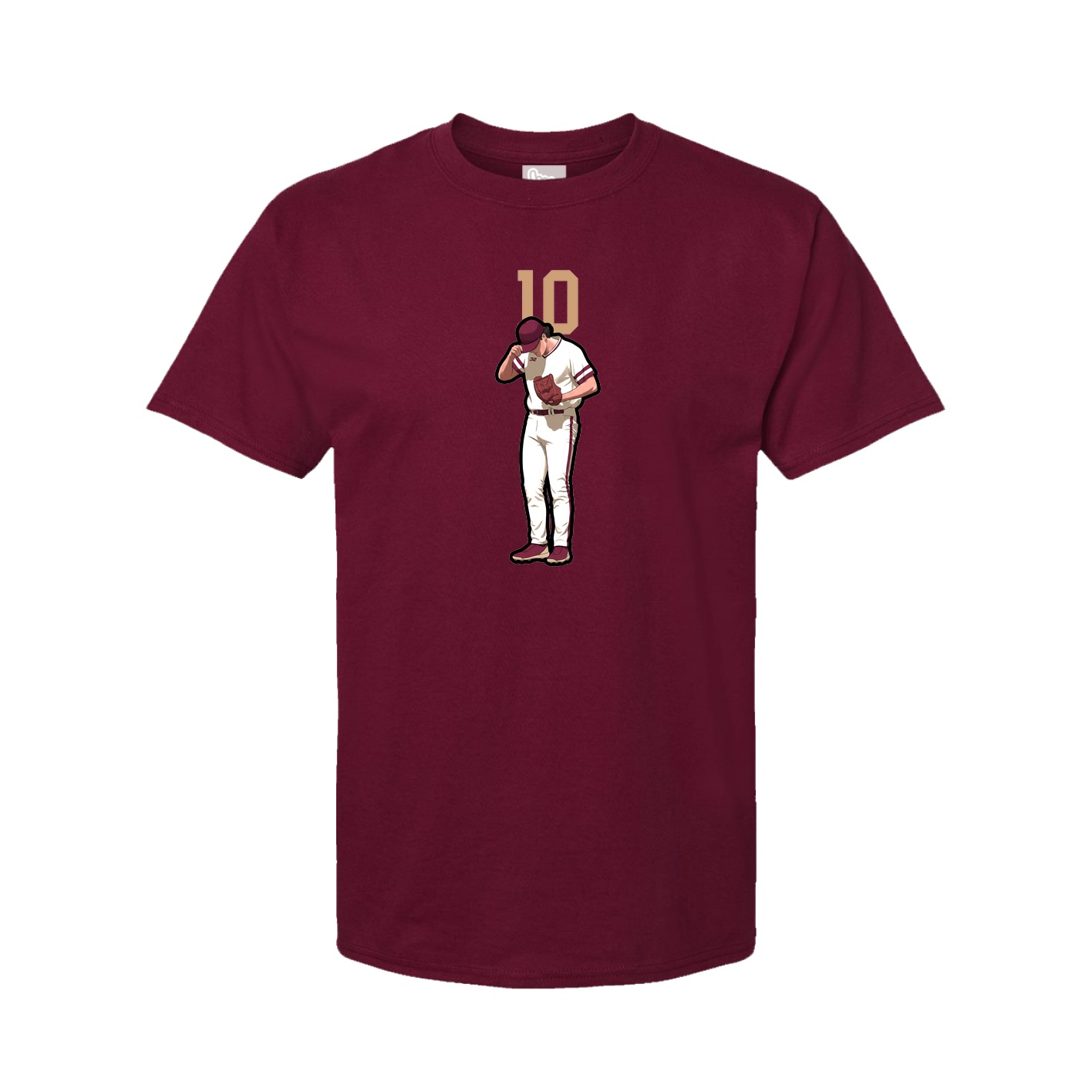 Tee — Number Top in Cardinal