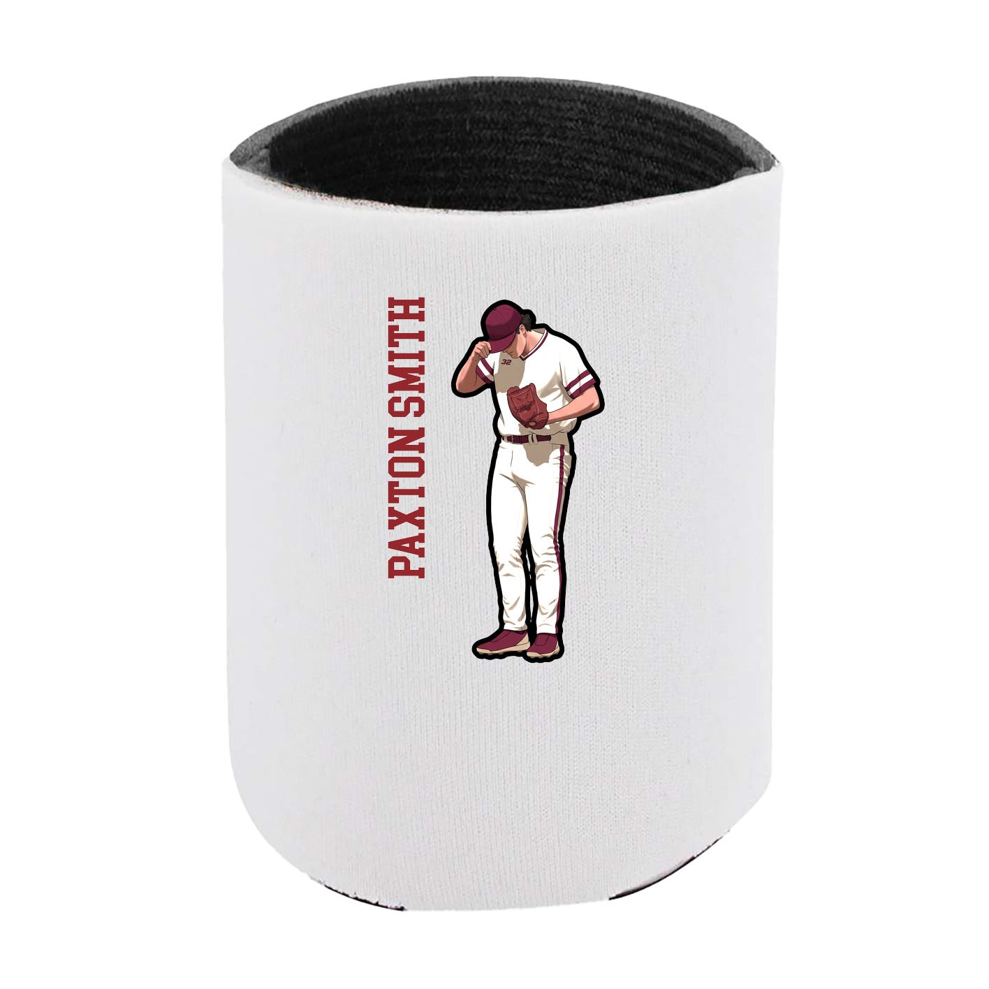 Can Holder — Name Vertical in White