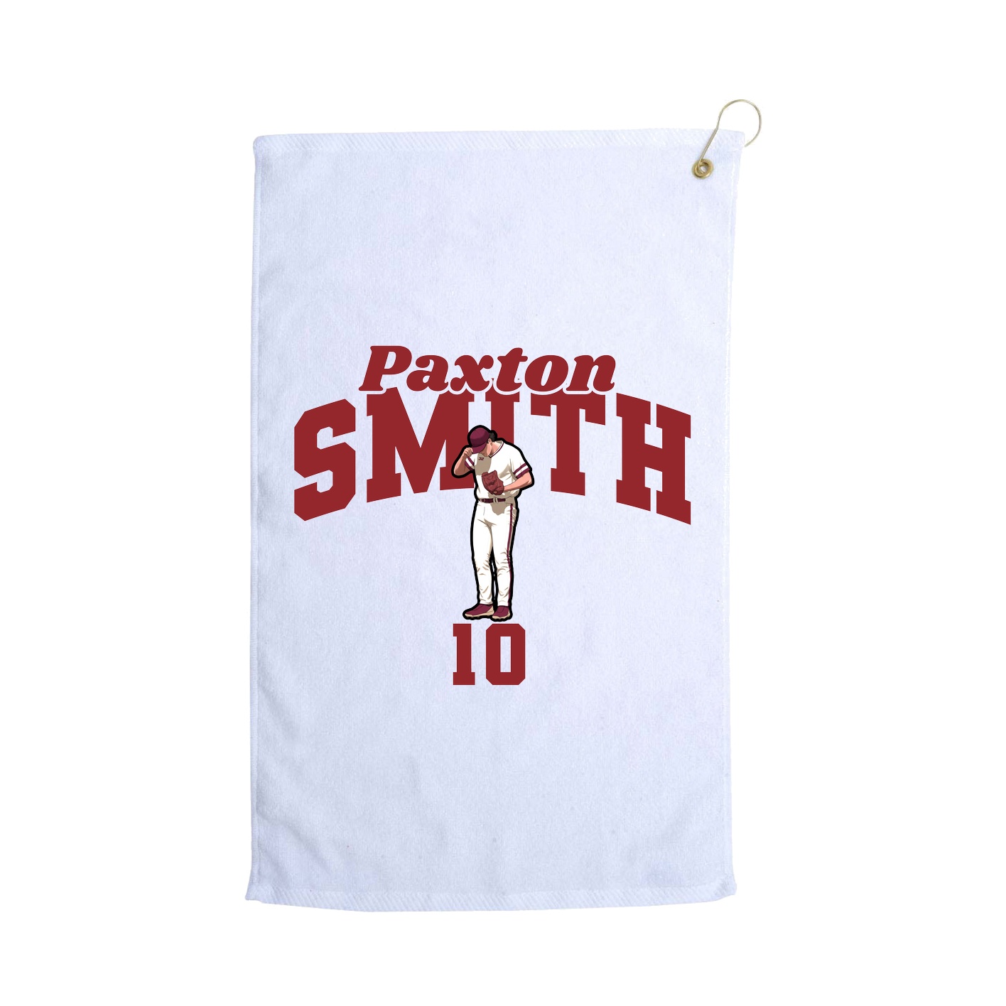 Golf Towel — Signature Arch in White