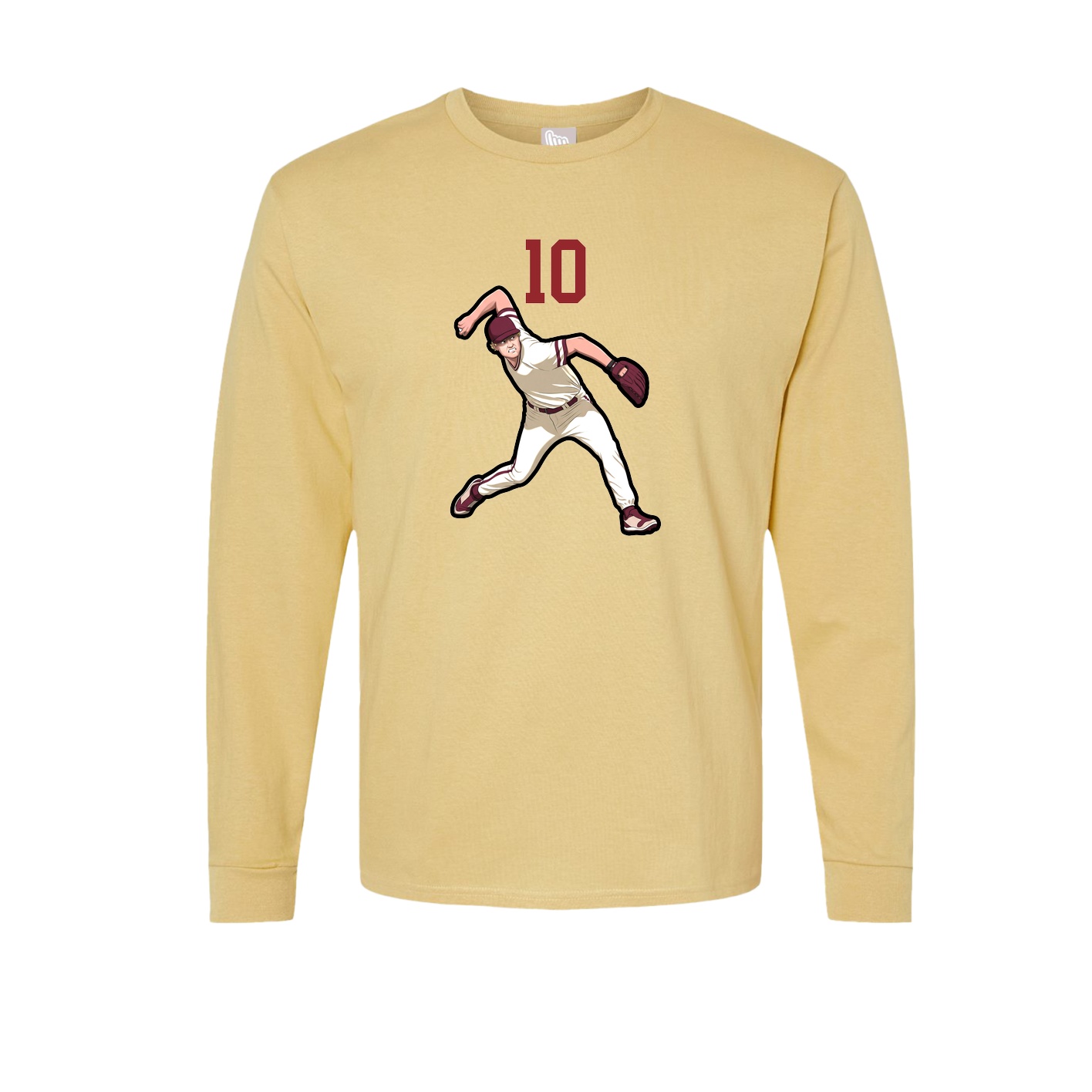 Long Sleeve Tee — Number Top in Vegas Gold