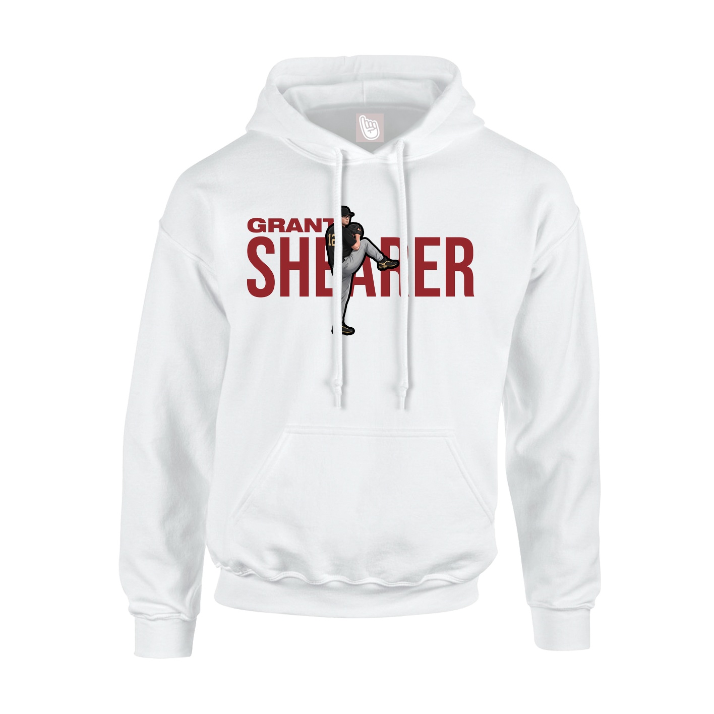 Youth Hoodie — Player Name in White