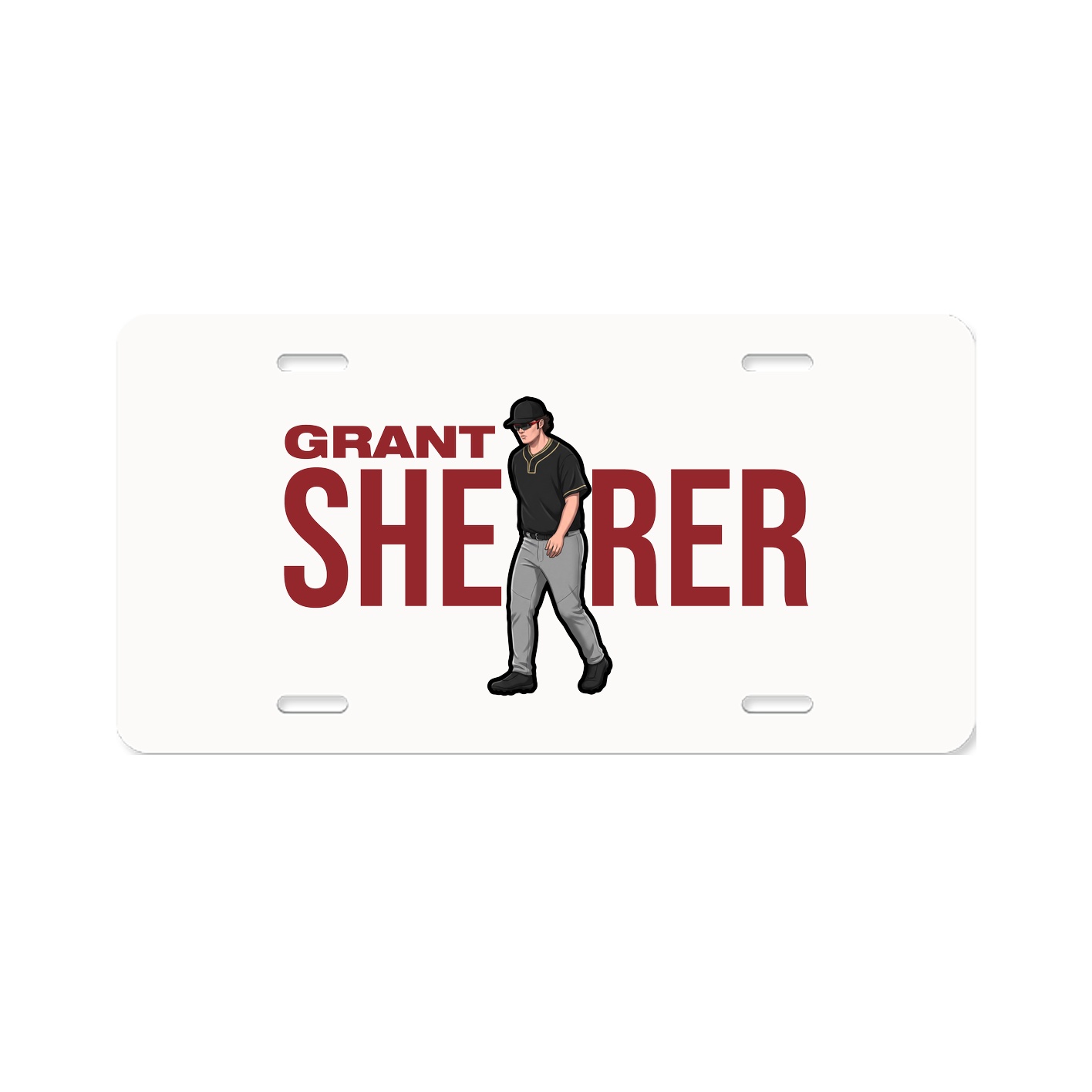 License Plate — Player Name in Classic