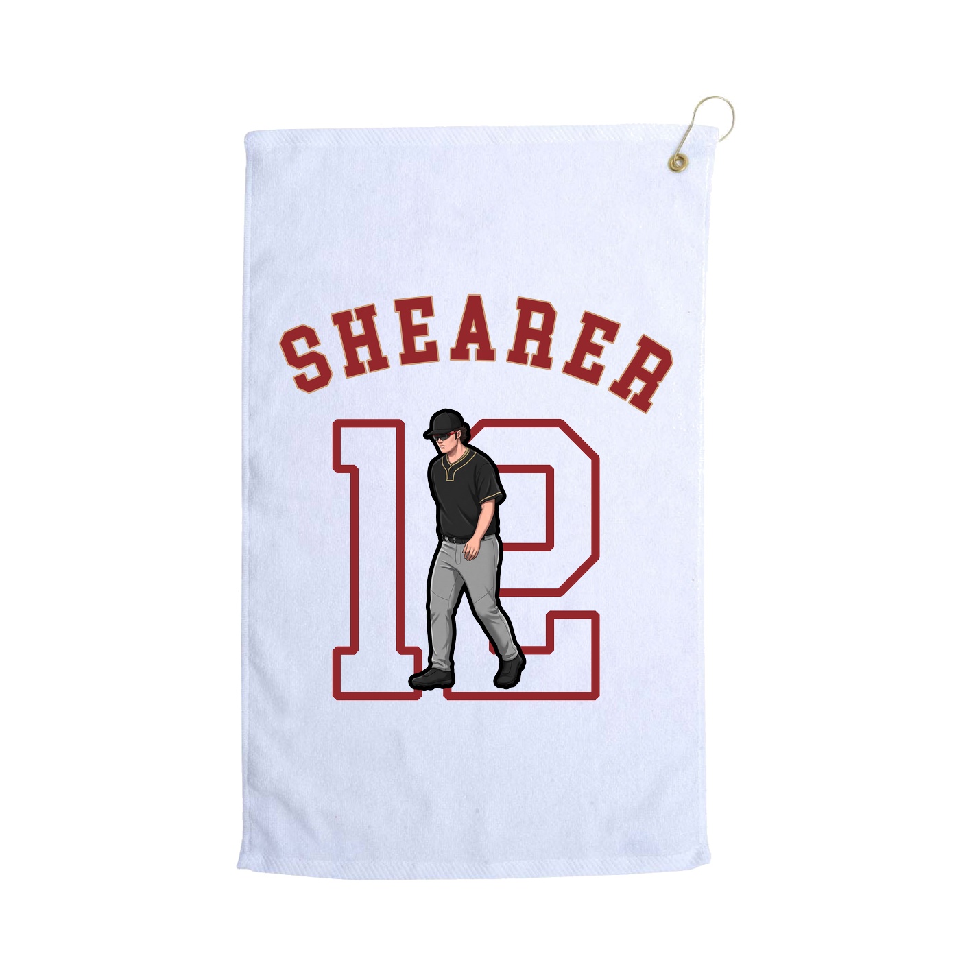 Golf Towel — Shirsey Arch in White
