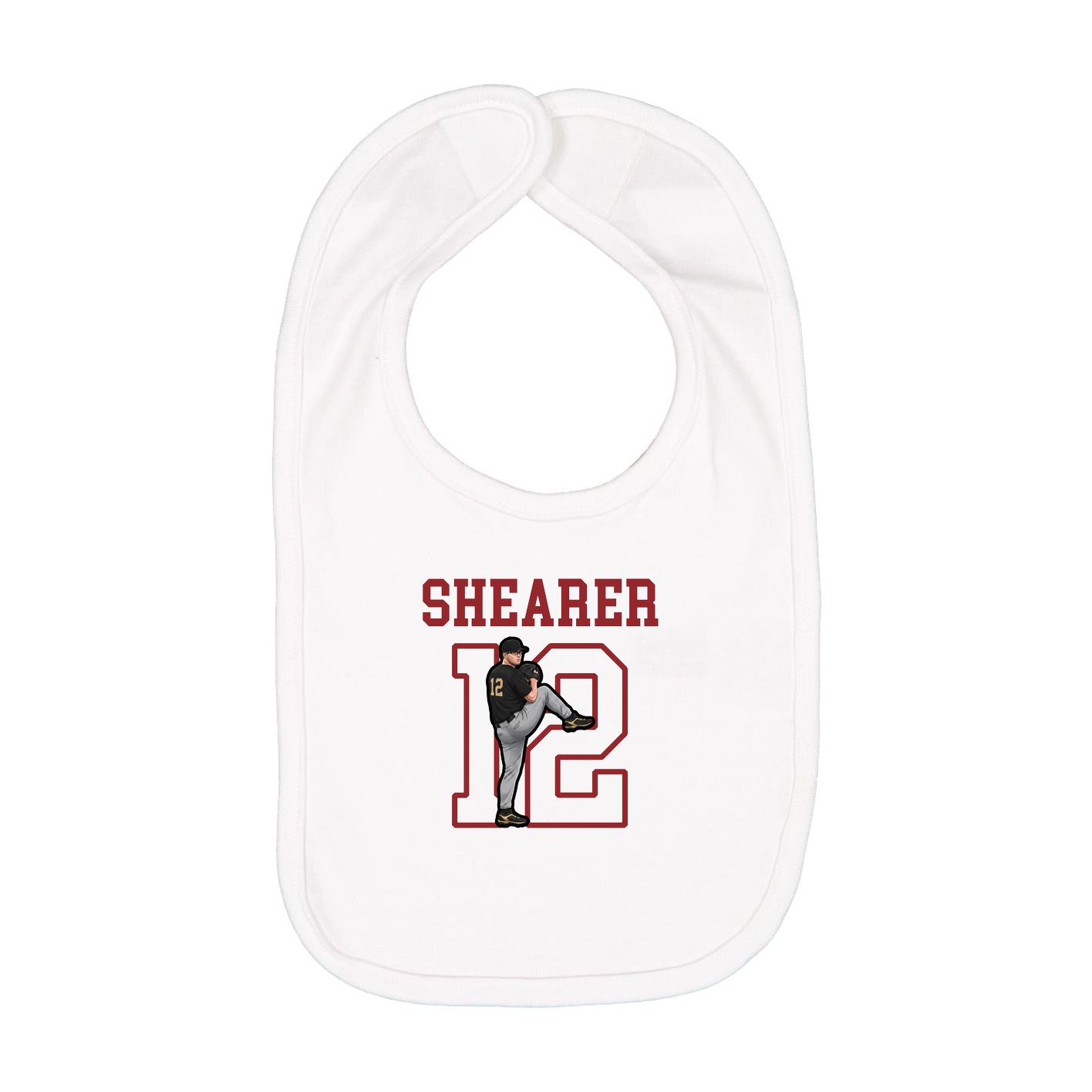 Infant Bib — Shirsey in White