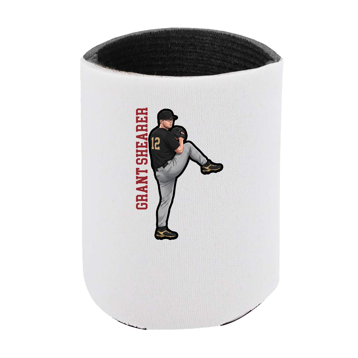Can Holder — Name Vertical in White