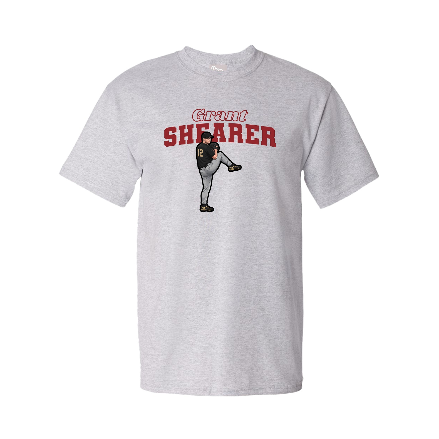 Tee — Name Arch in Grey