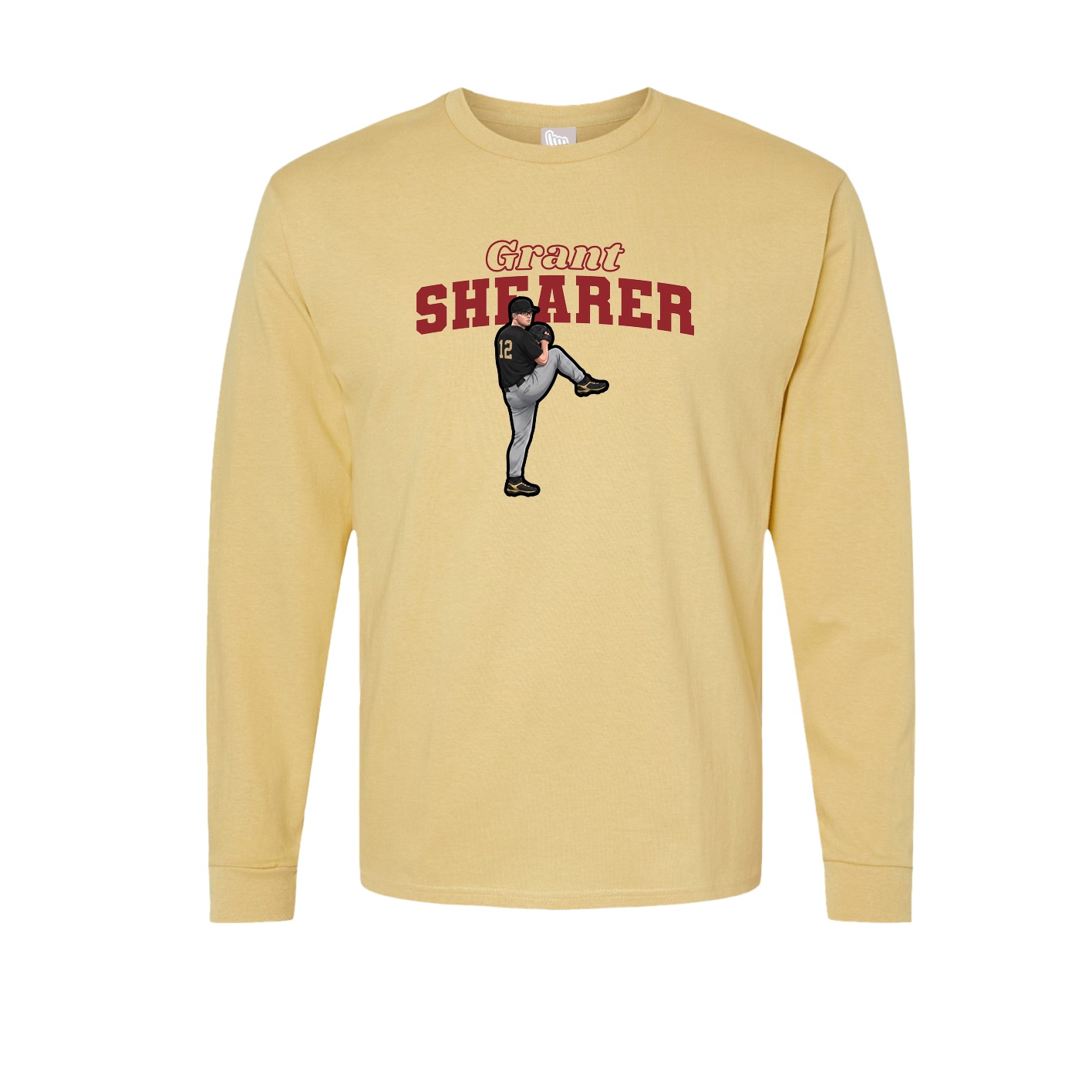 Long Sleeve Tee — Name Arch in Vegas Gold