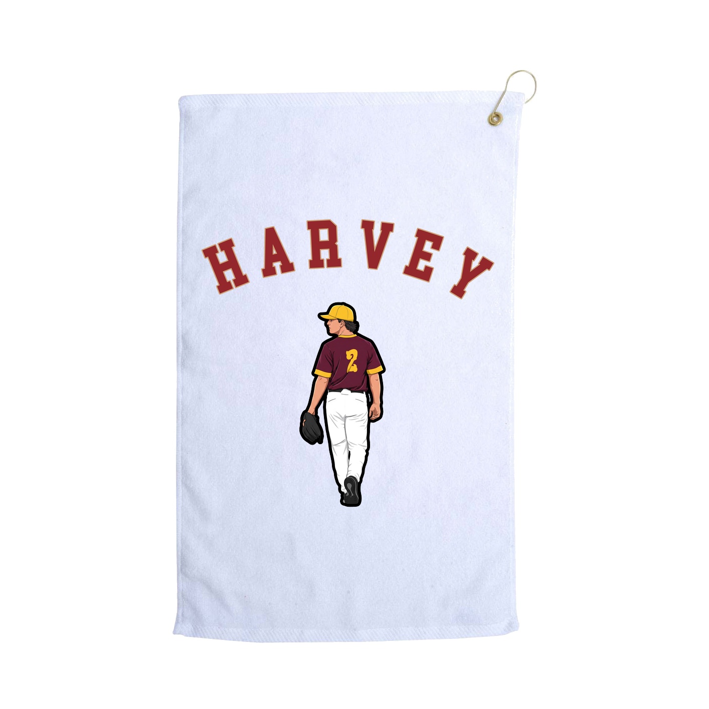 Golf Towel — Shirsey Arch in White