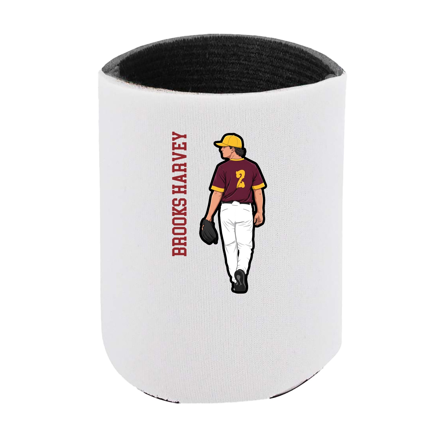Can Holder — Name Vertical in White