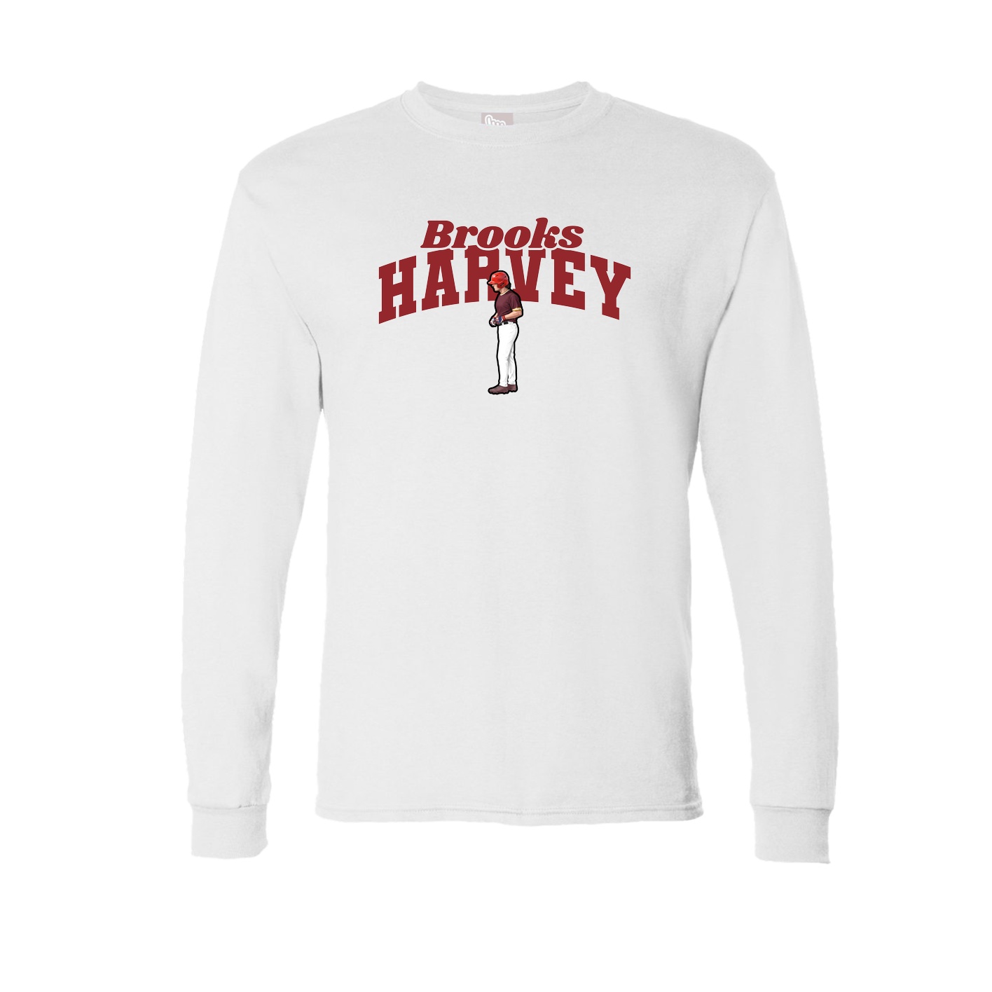 Long Sleeve Tee — Signature Arch in White