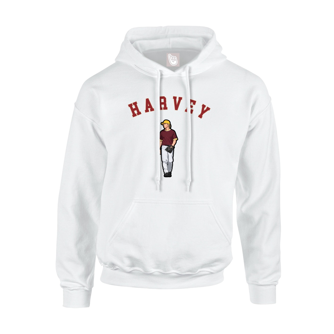 Youth Hoodie — Shirsey Arch in White