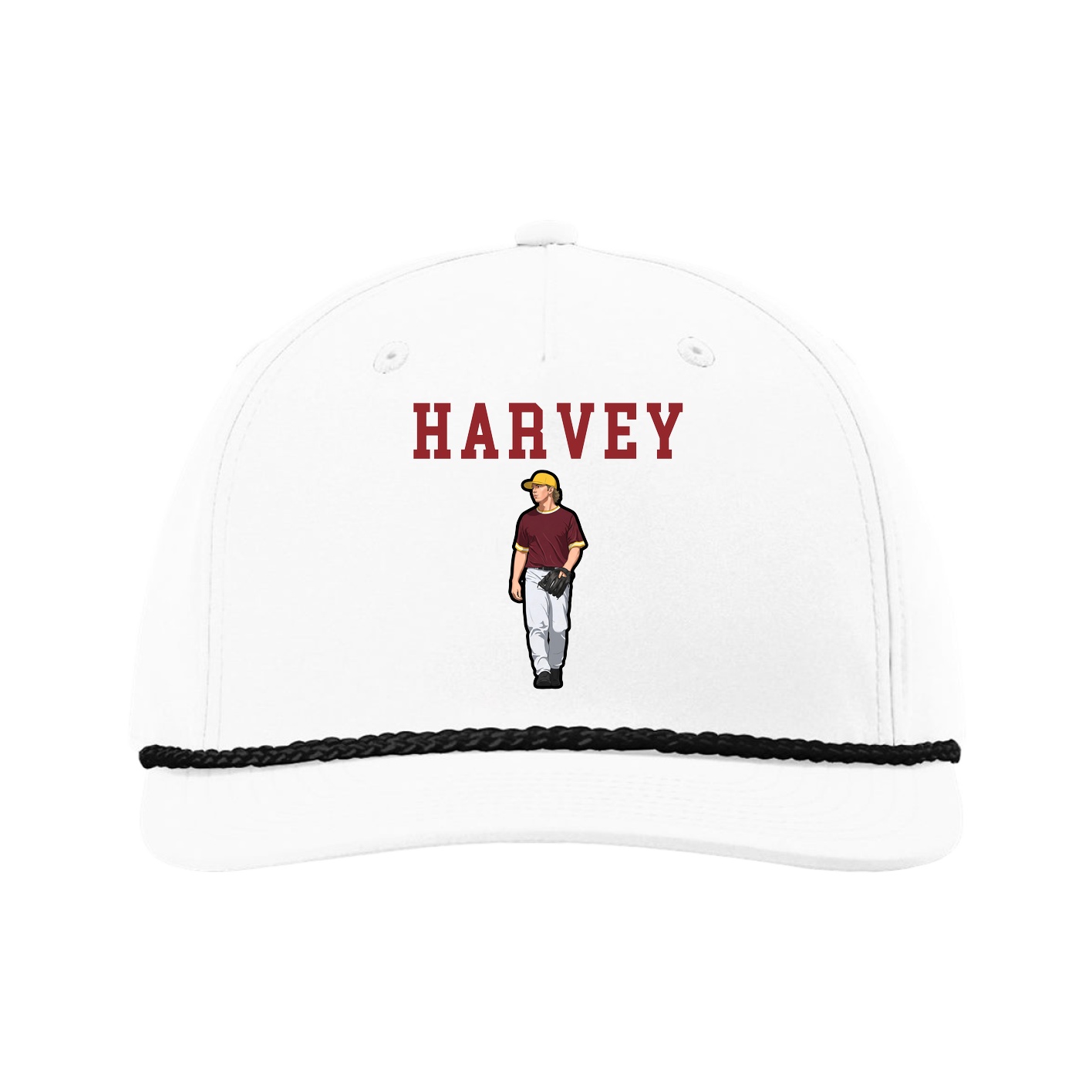 Five-Panel Classic Rope Cap — Shirsey in White