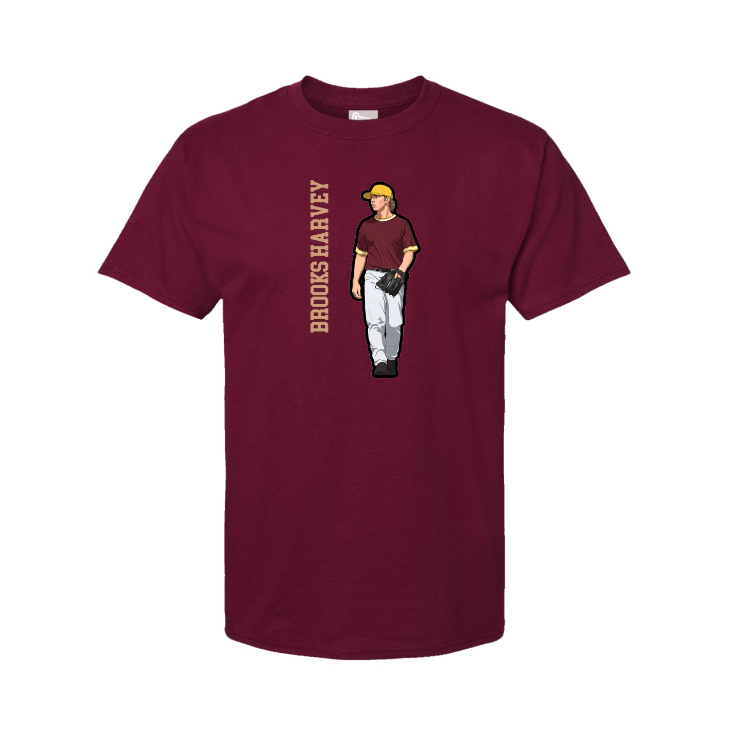 Tee — Name Vertical in Cardinal