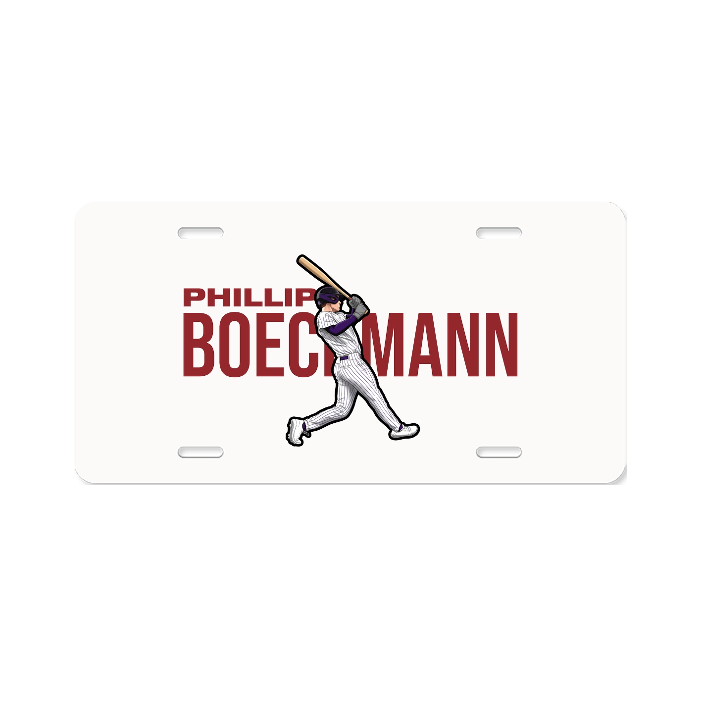 License Plate — Player Name in Classic