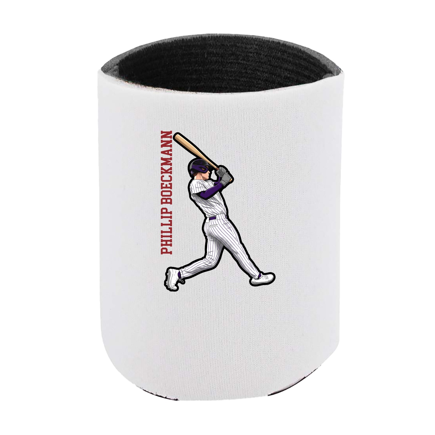 Can Holder — Name Vertical in White