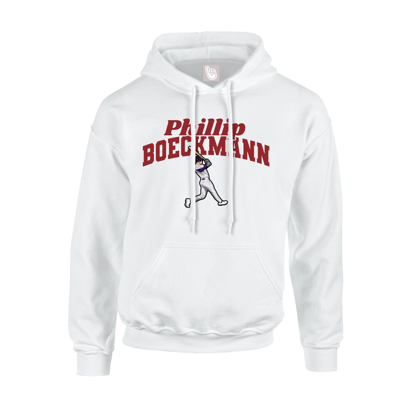 Hoodie — Signature Arch in White