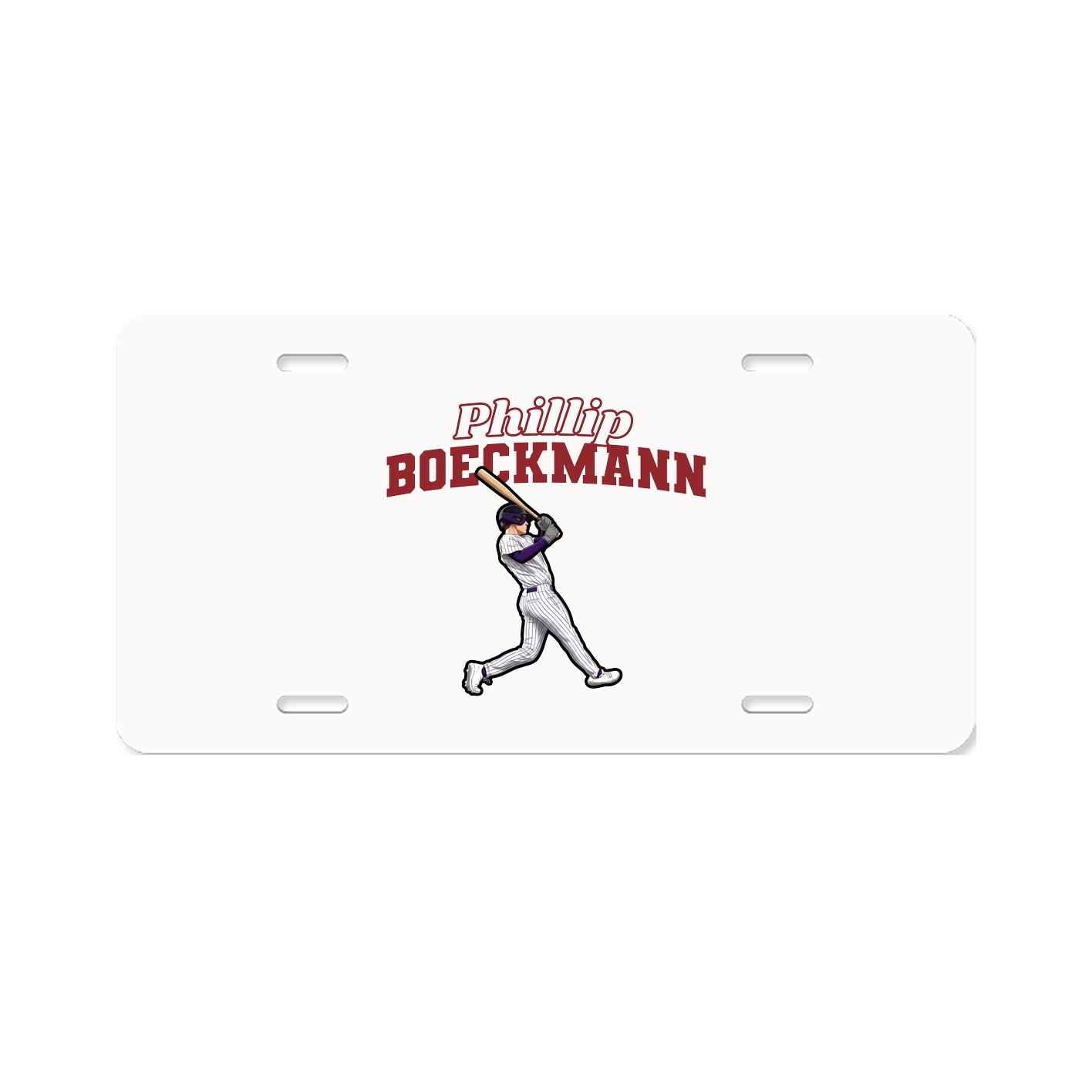 License Plate — Name Arch in Classic